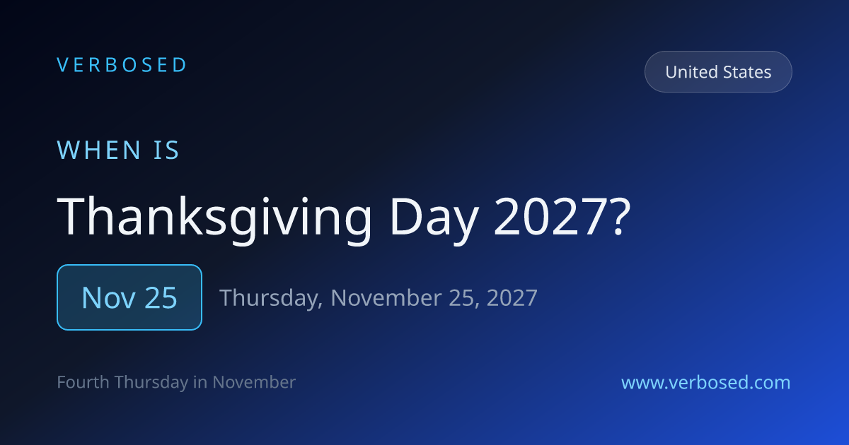 Thanksgiving Day 2027